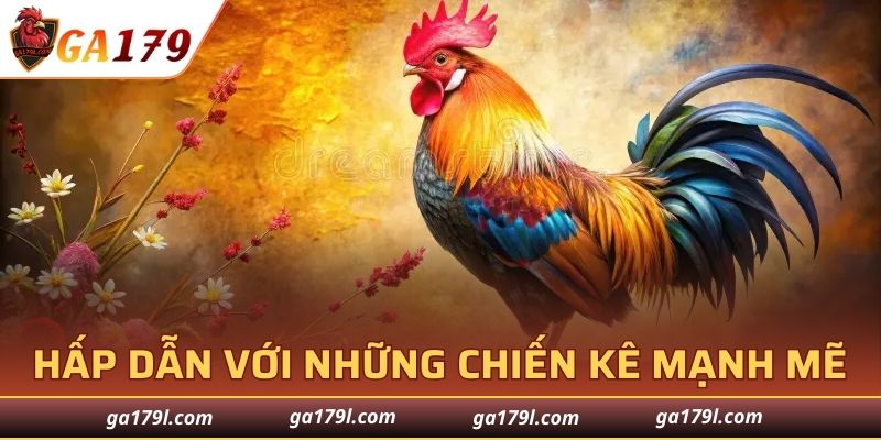Đá gà GA179 hấp dẫn với những chiến kê siêu mạnh mẽ