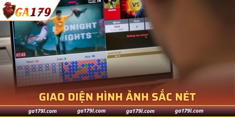 Giao diện hình ảnh sắc nét trong từng trận đấu