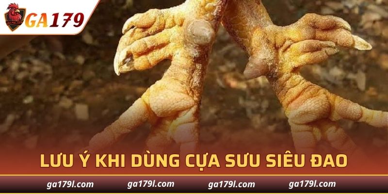 Chú ý quan trọng ở cựa siêu đao cùng GA179